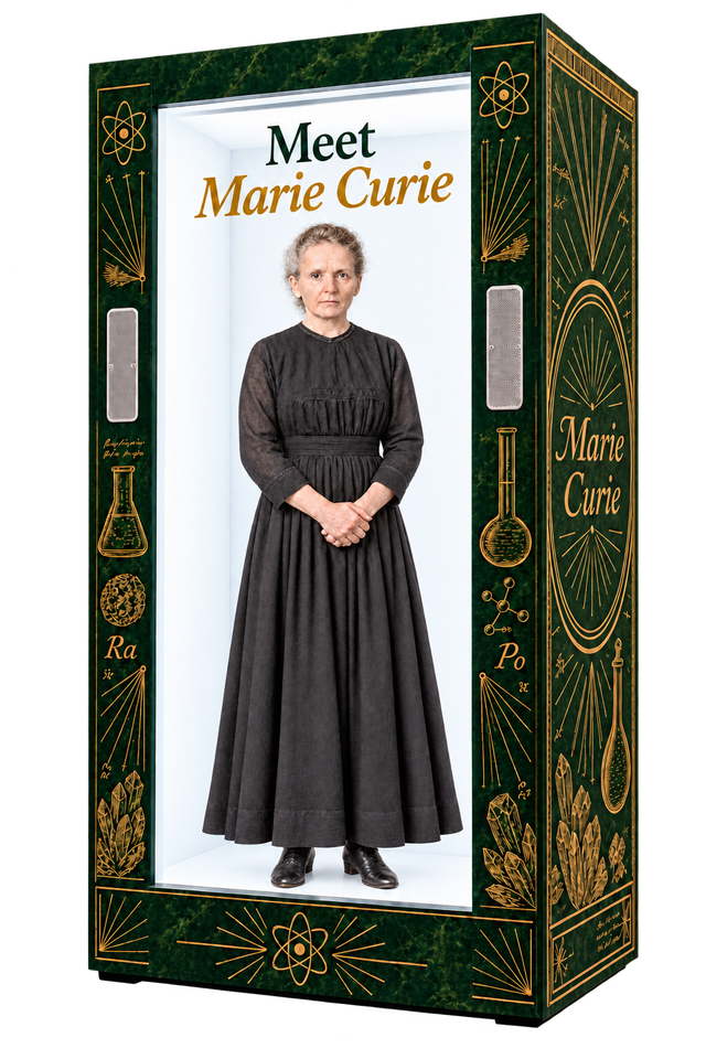 Marie Curie – In a large Holobox