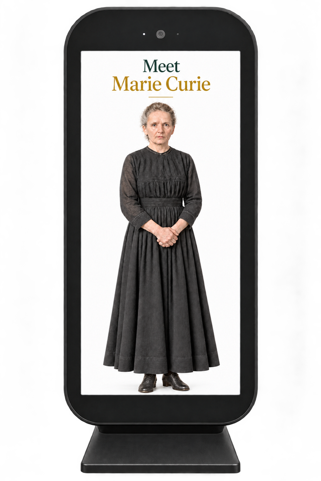 Marie Curie – In a small Holobox