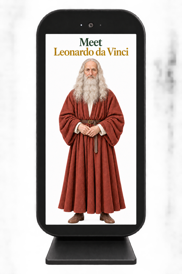 Leonardo da Vinci – In a small Holobox