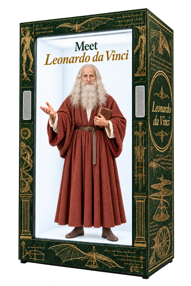 Leonardo da Vinci – In a large Holobox